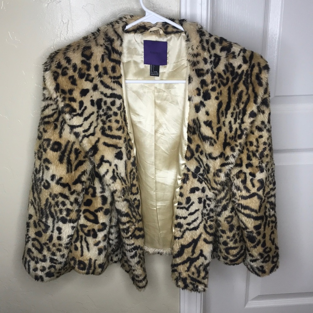 Forever 21 leaopard coat